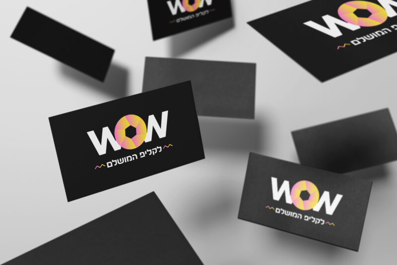 הרבה כרטיסי ביקור מוקאפ