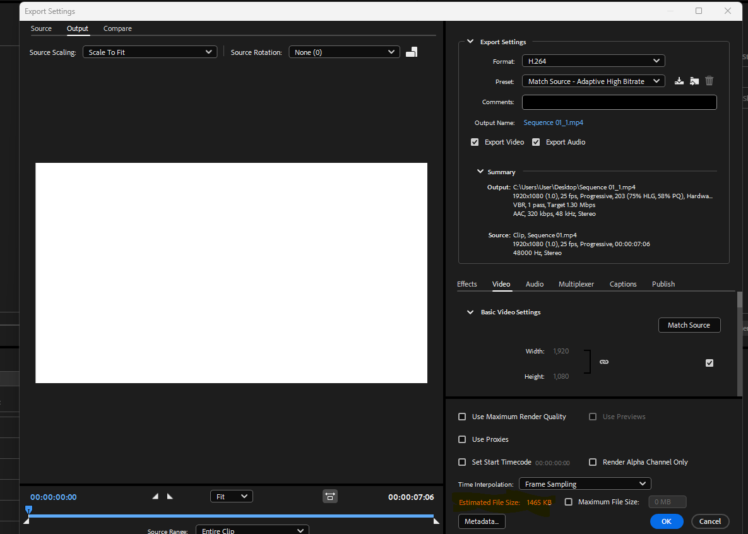 2. יפתח לך החלונית הזו איפה שצבוע בכתום זה הגודל הפרויקט שלך