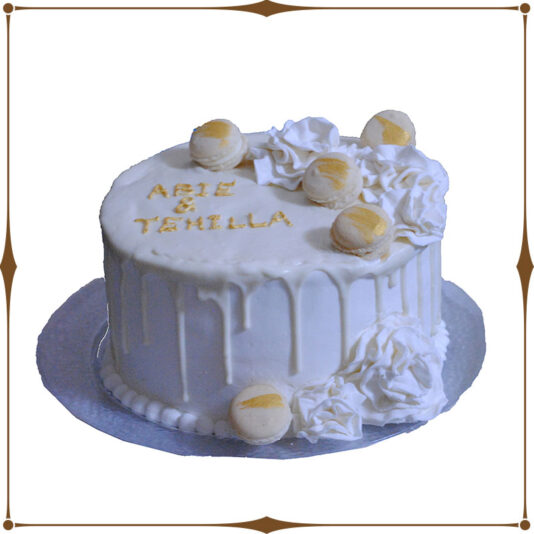 white-drip-cake